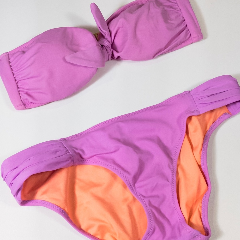 Victoria's Secret Pink and Orange Bikini Set